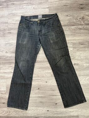 Rock & Republic Men's Charcoal Straight Jeans